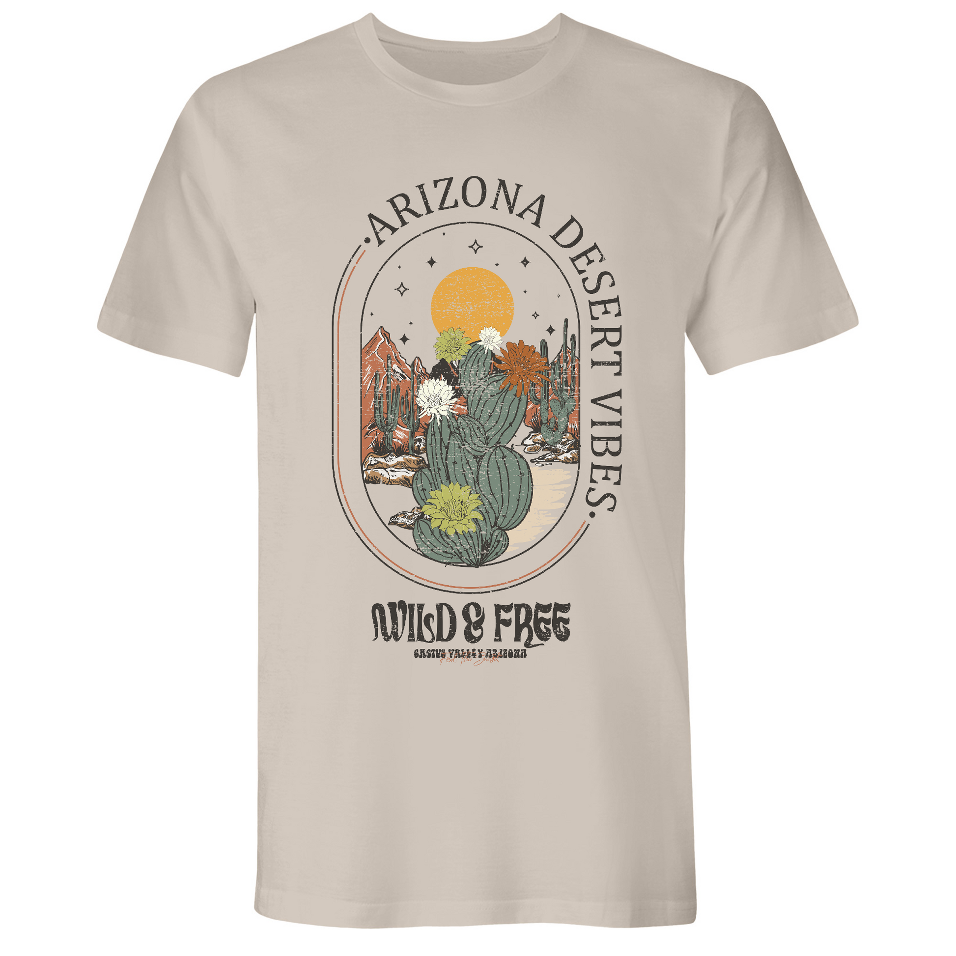 Mens Small Sand Style_T-Shirt