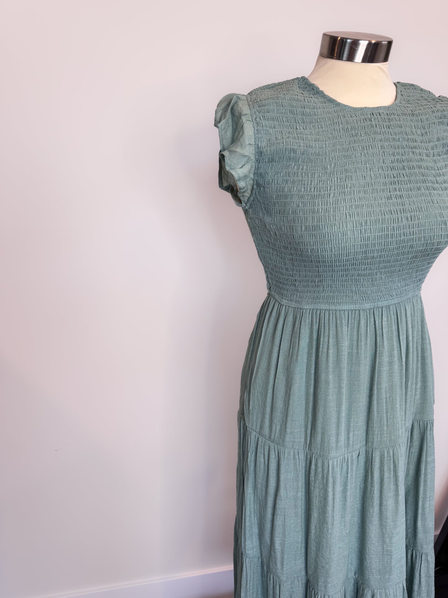Long Sage Green Dress
