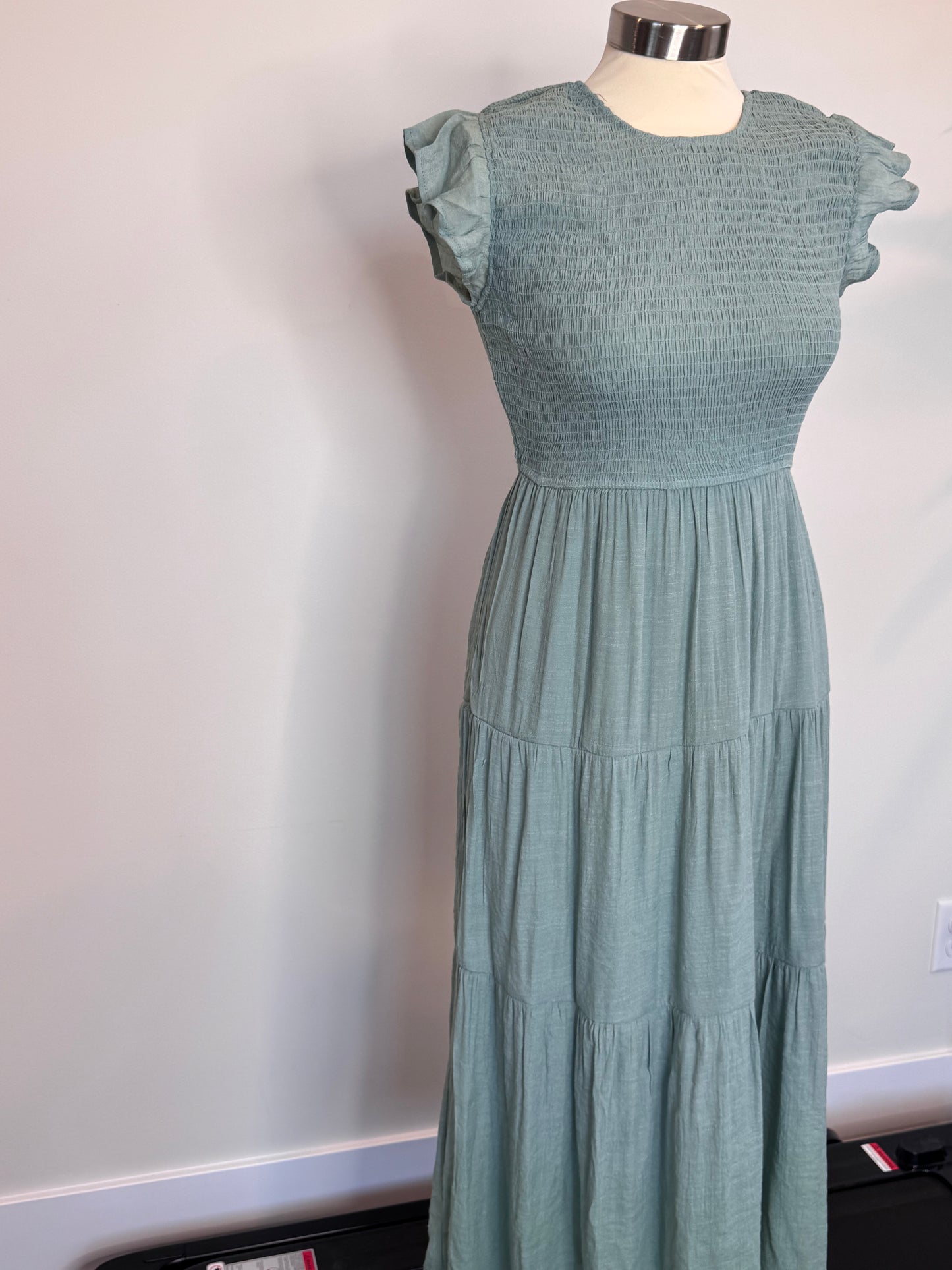 Long Sage Green Dress