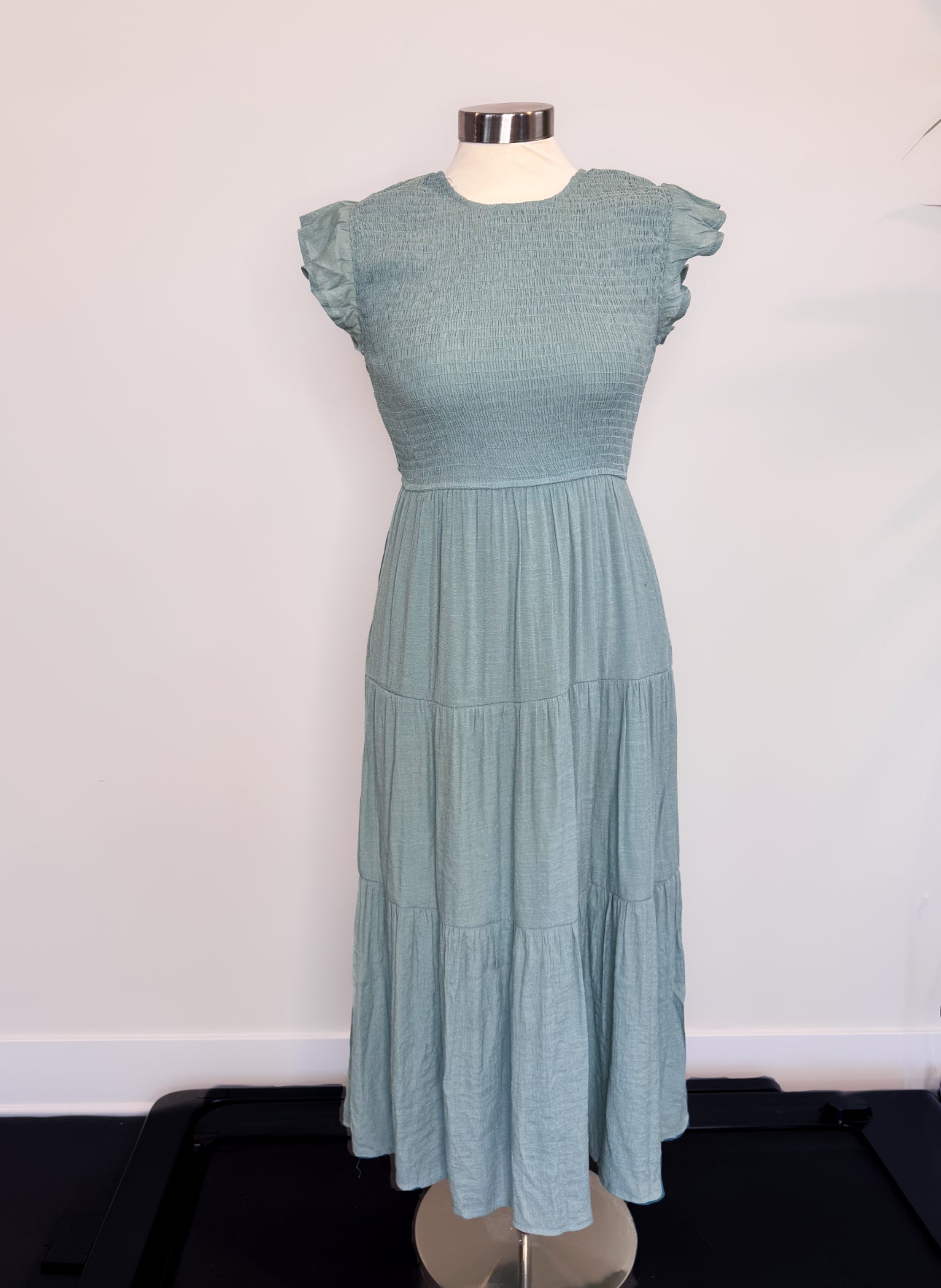 Long Sage Green Dress
