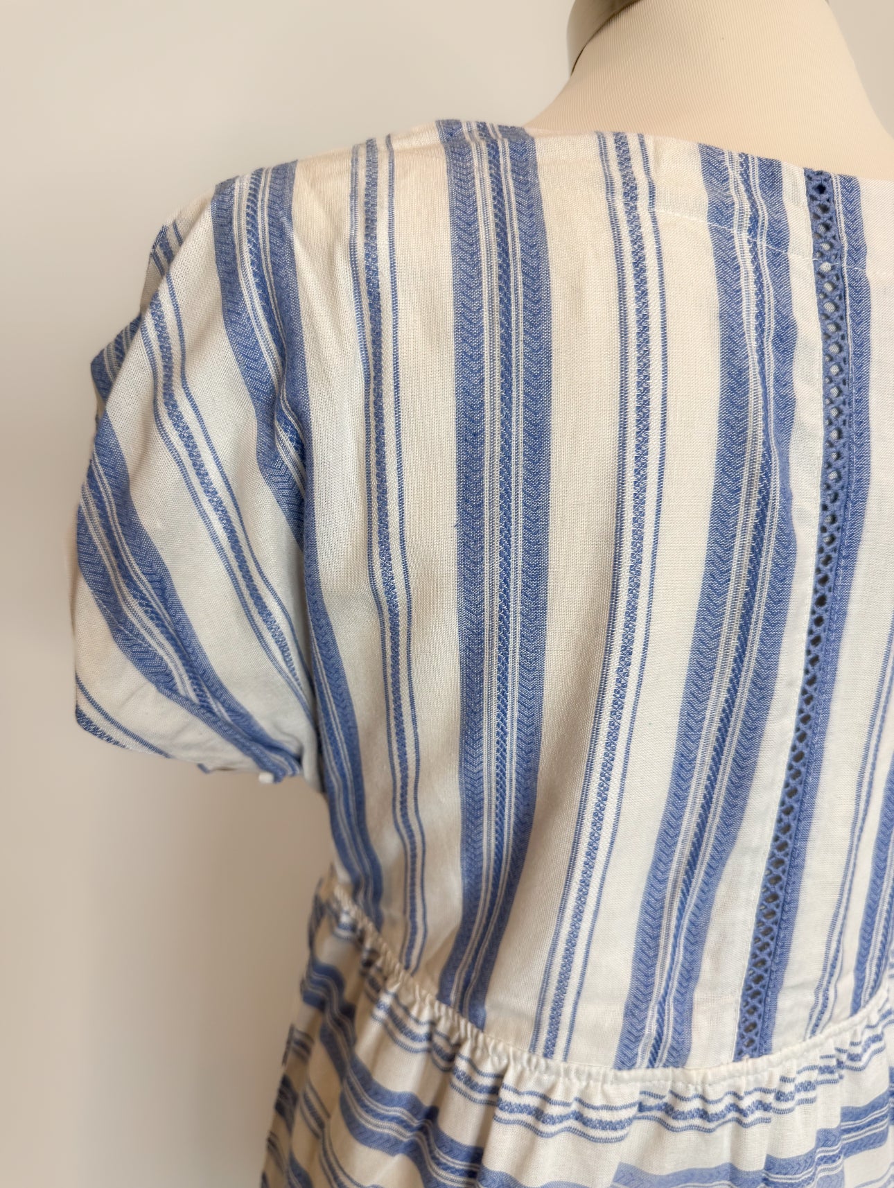 Blue white Striped Boat Dress