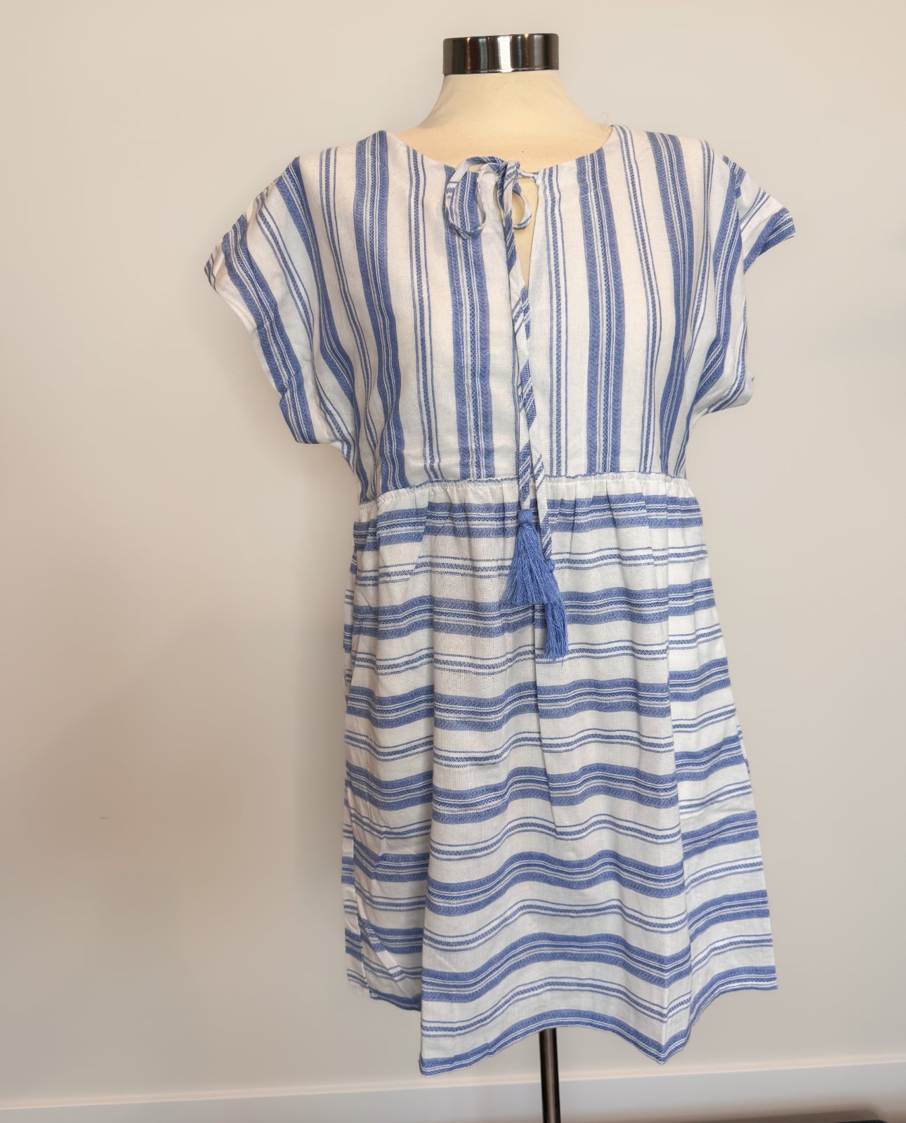 Blue white Striped Boat Dress
