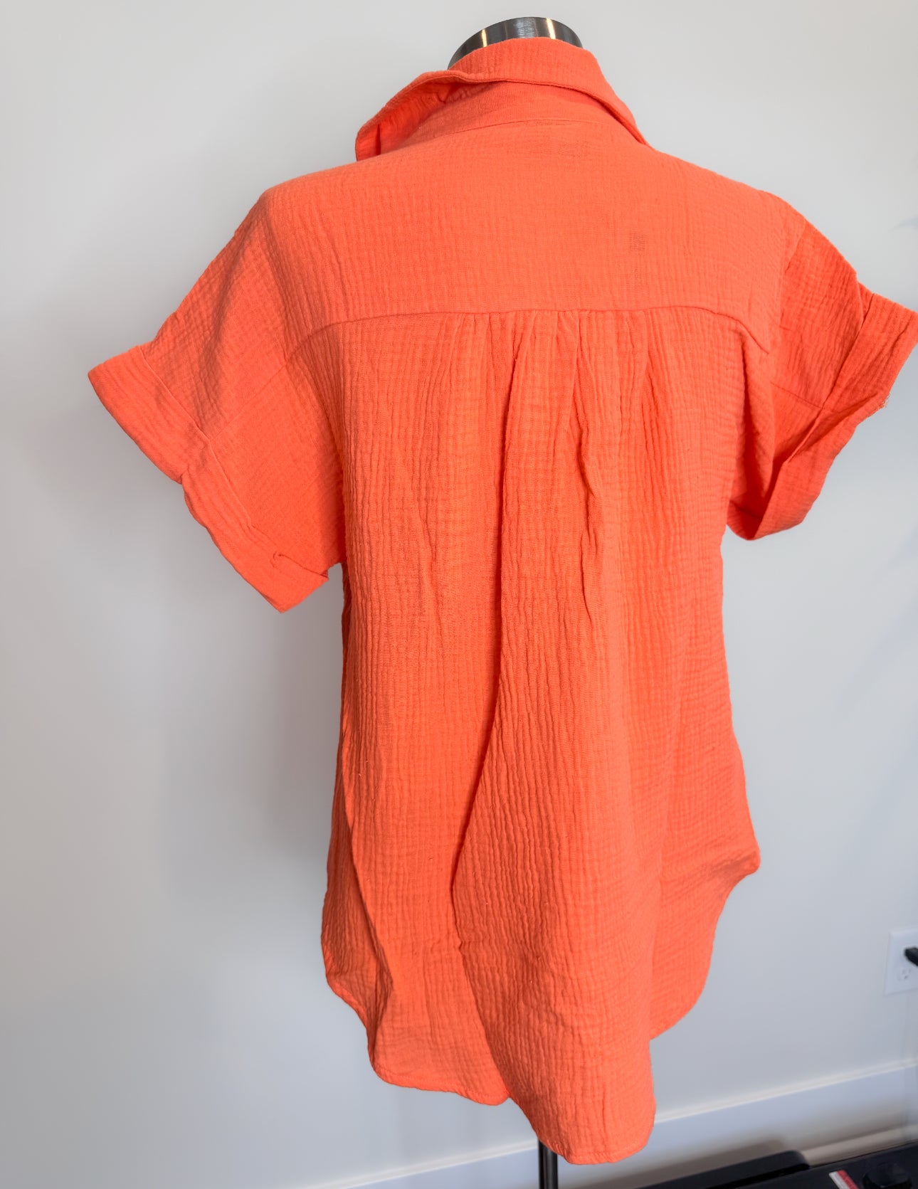 Gauze Button Down Top