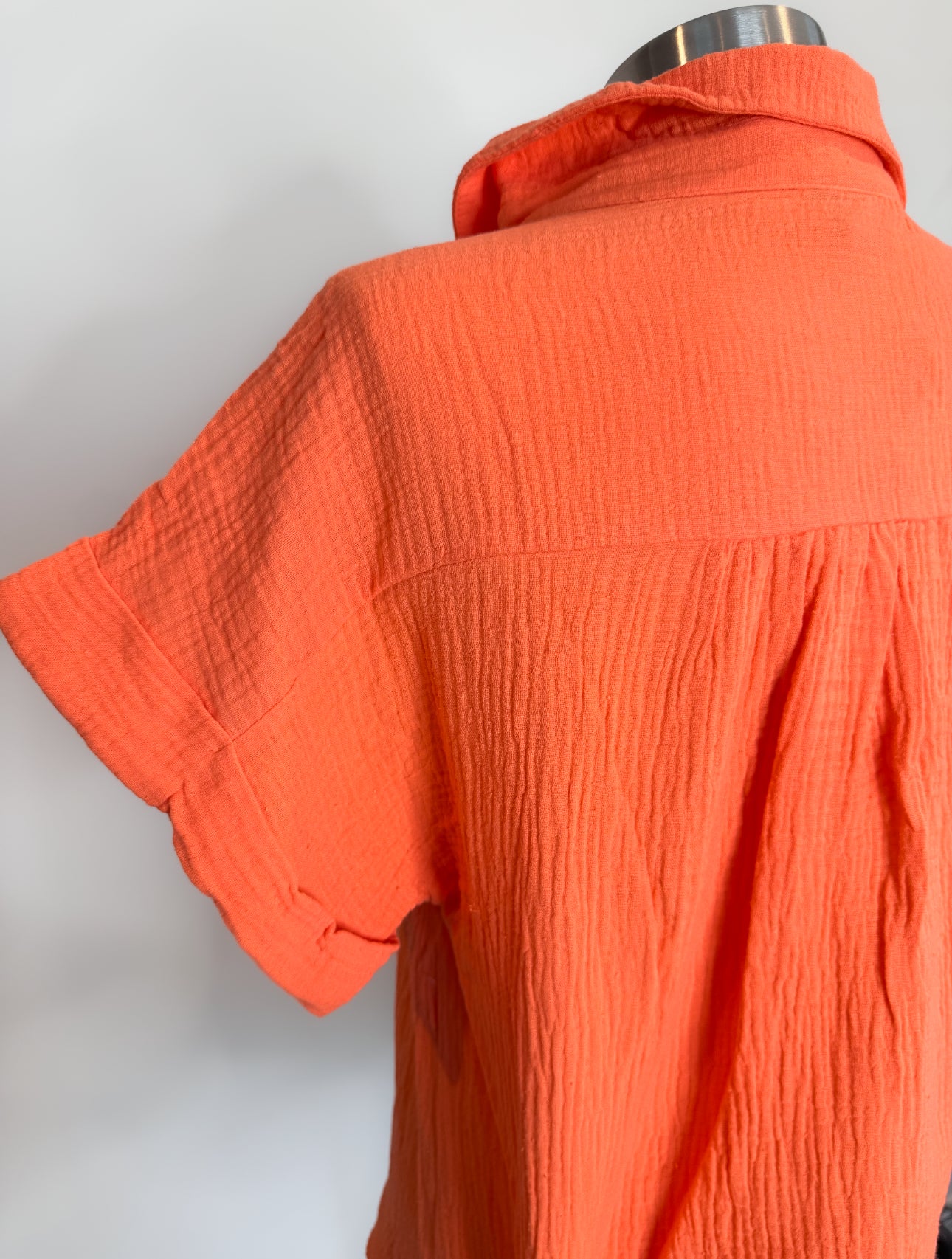 Gauze Button Down Top