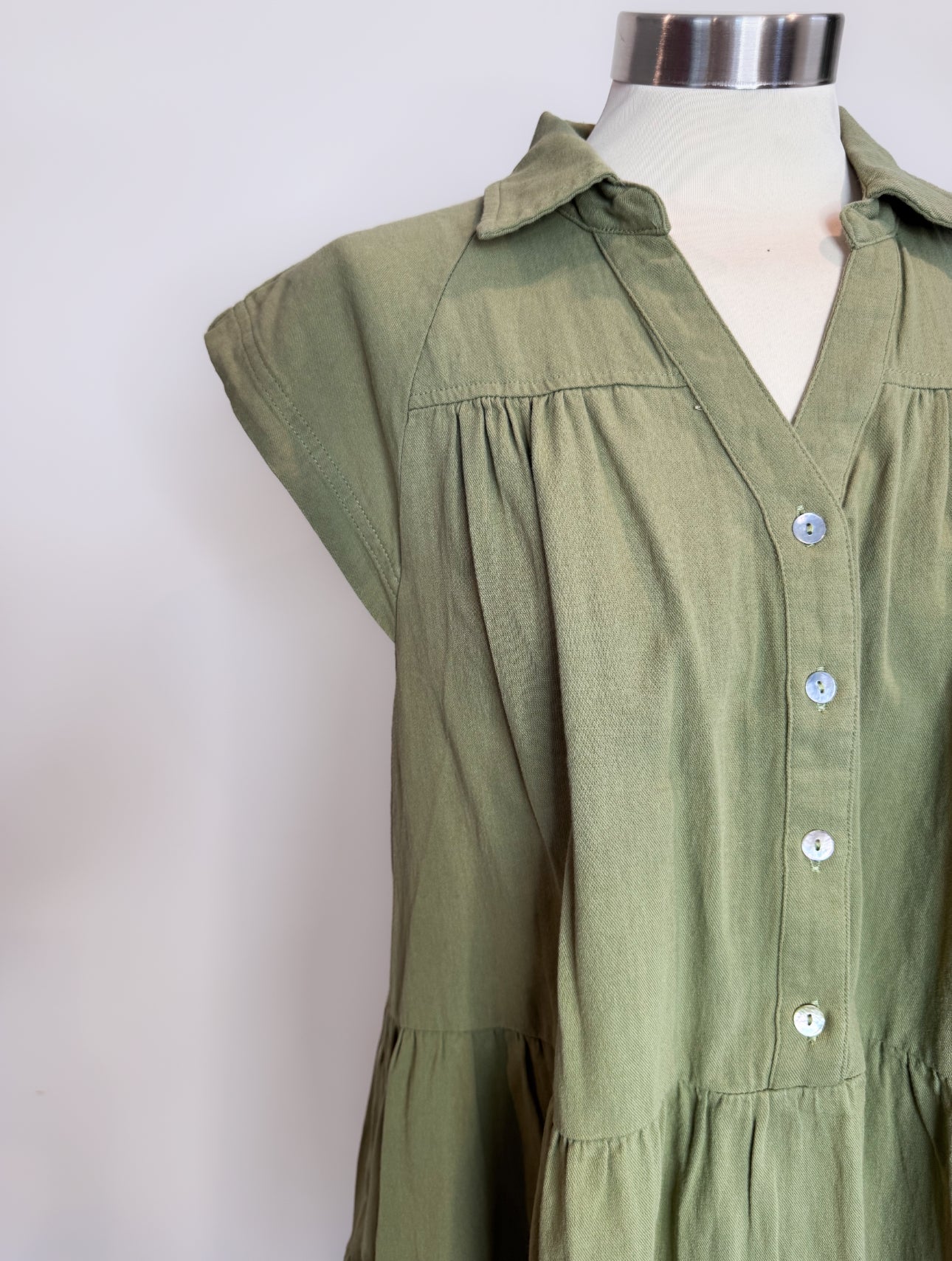 3/4 Button Down Dress