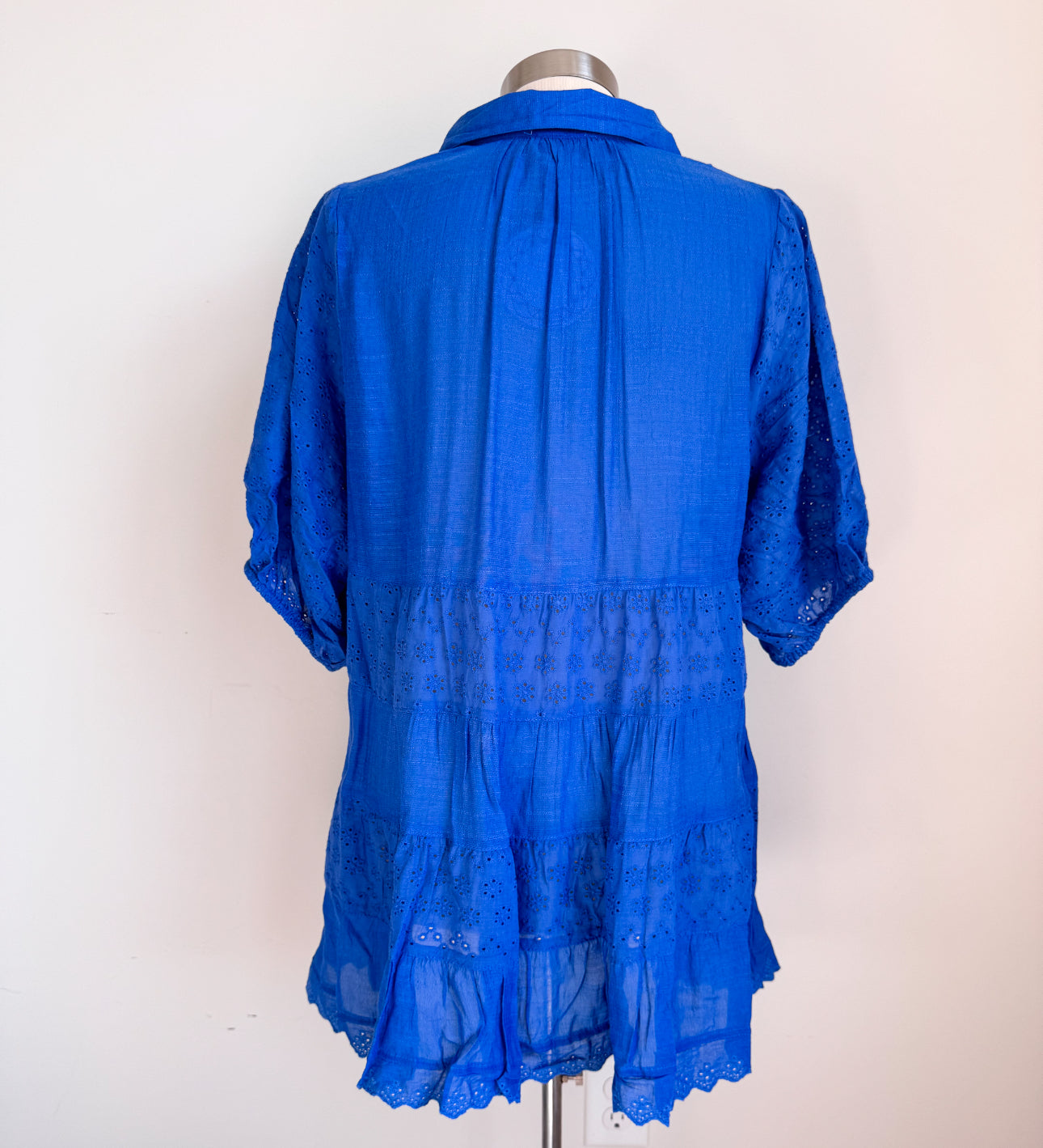 Blue Button Down Dress