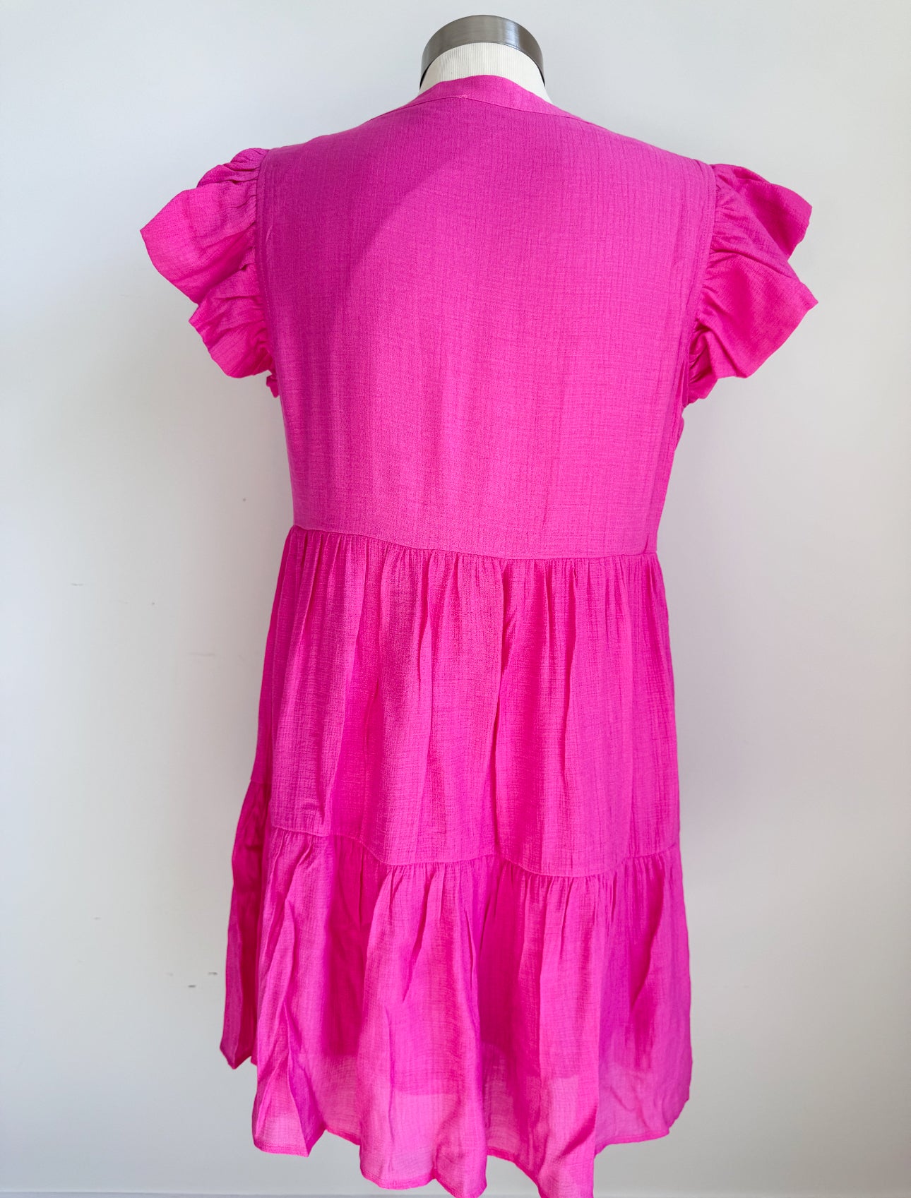 Hot Pink Tiered dress