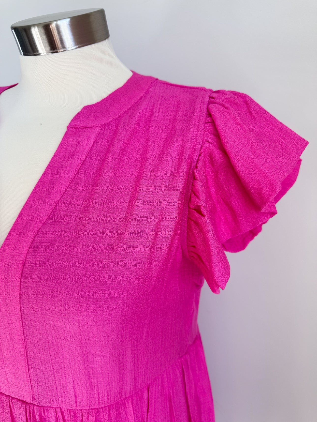 Hot Pink Tiered dress