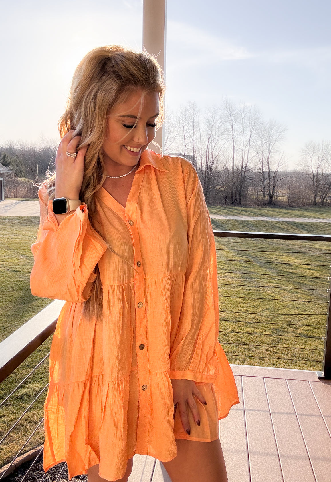 Flowy Button Down Dress
