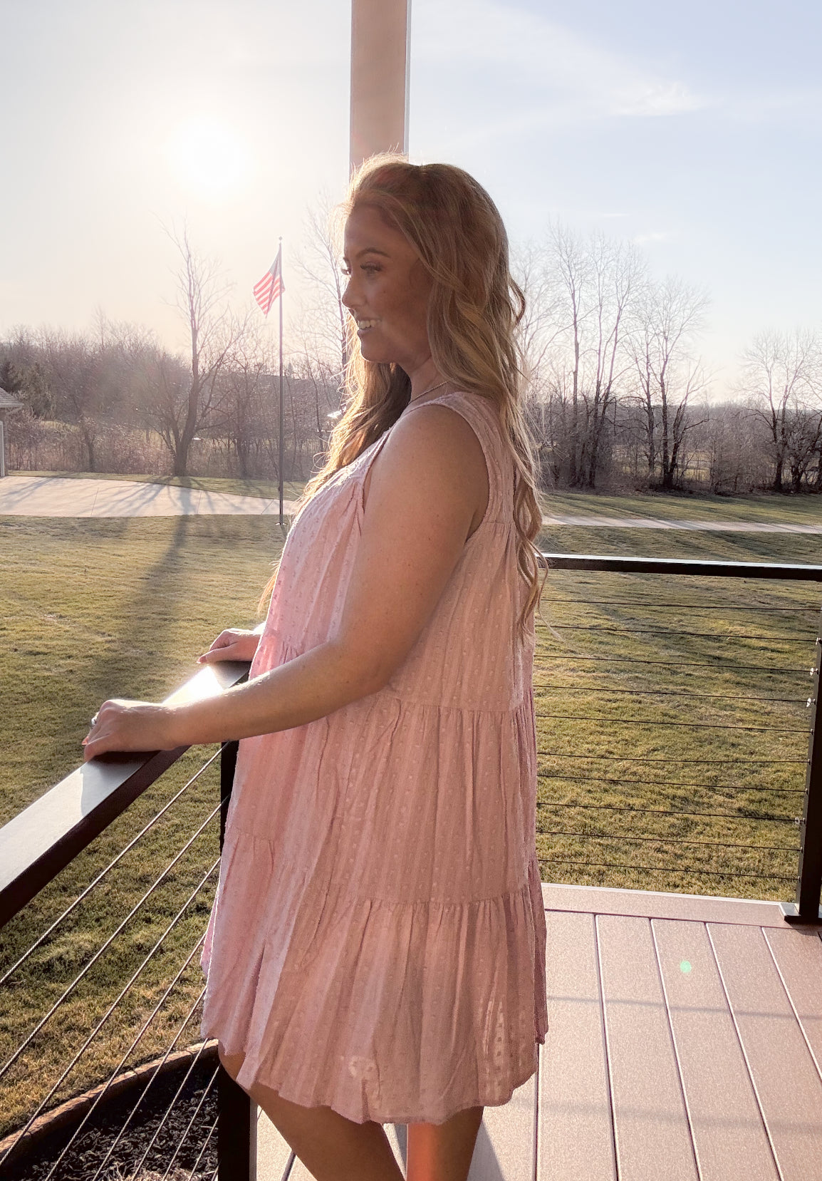 Spring knit Dotted Dress