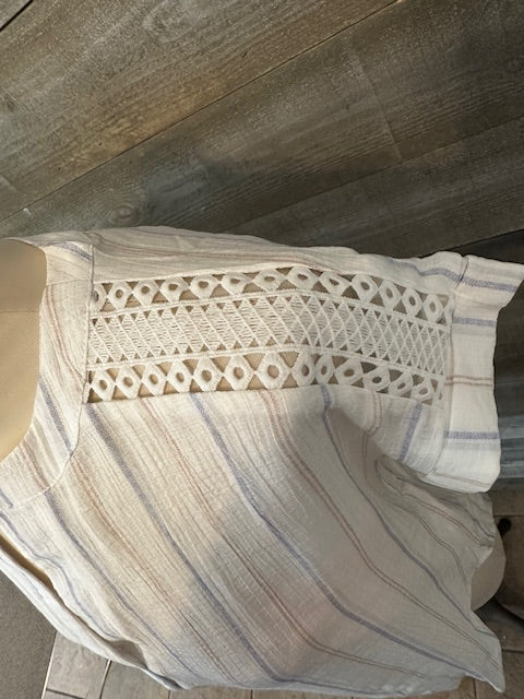 Hi-Low Striped Top