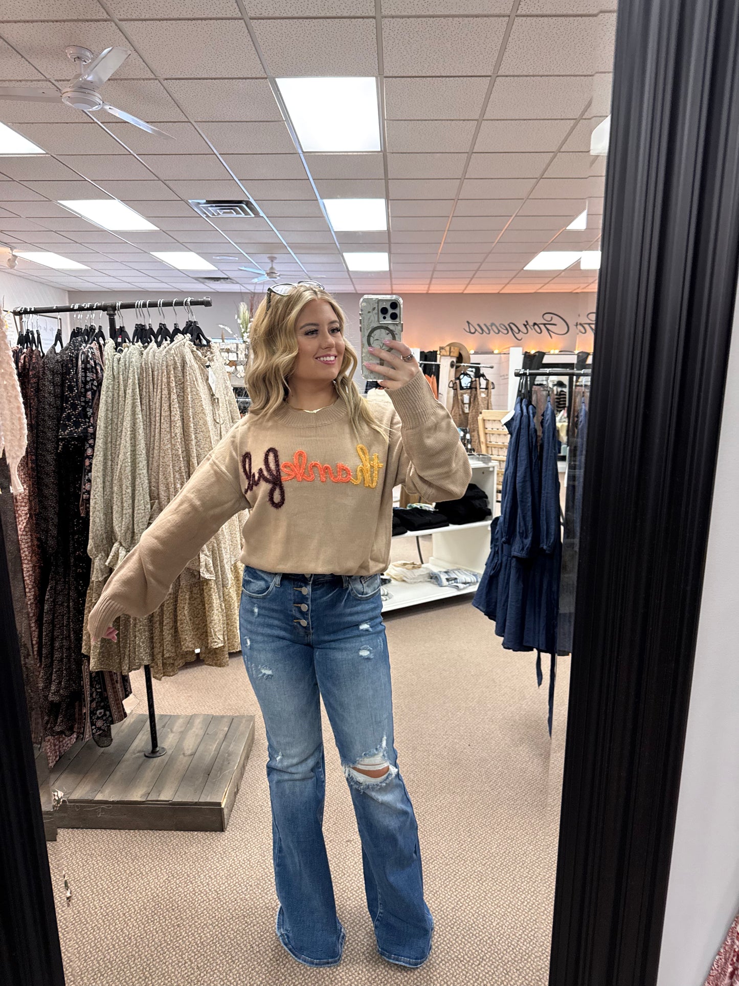 Thankful Knit sweater