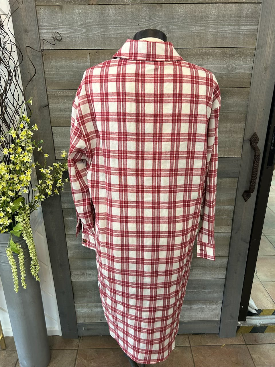 Red Plaid Dress