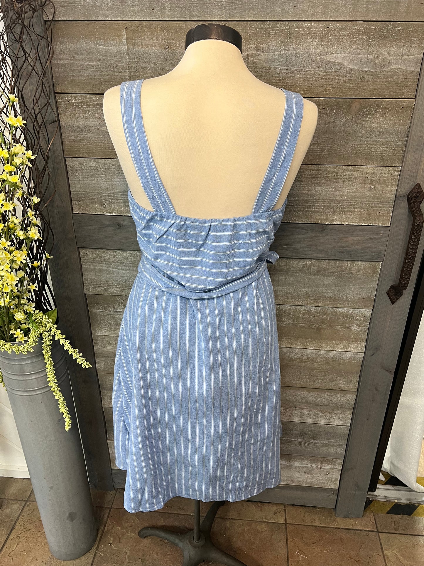 Button Front Tank Dress