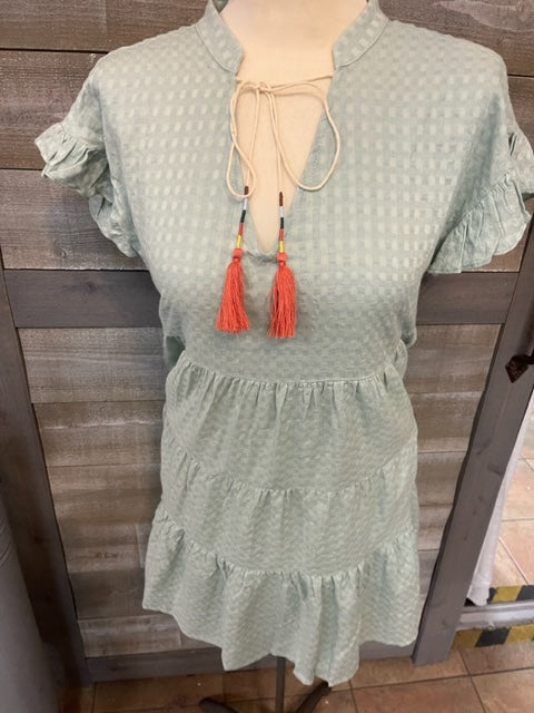 Boho Textured Dress