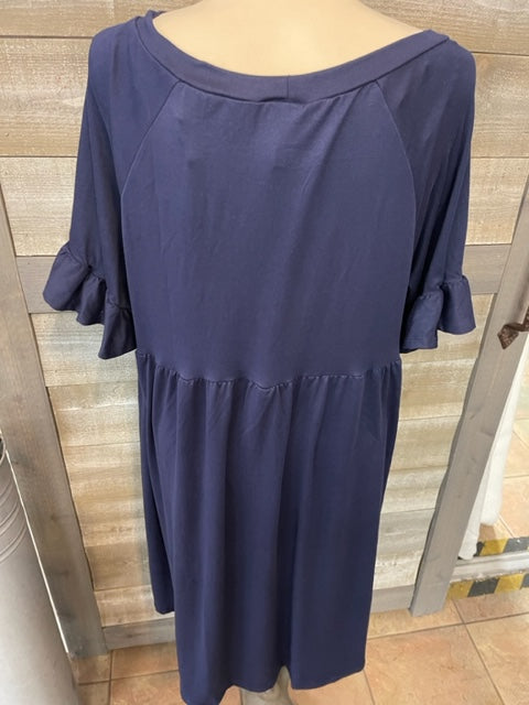 Short Sleeve Loose Fitting Dress