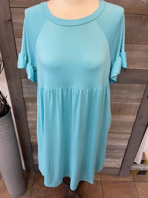 Short Sleeve Loose Fitting Dress