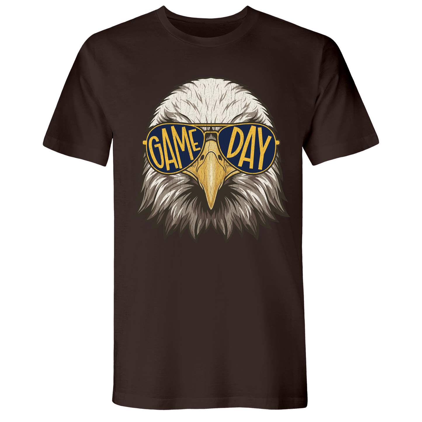Mens Small Brown Style_T-Shirt