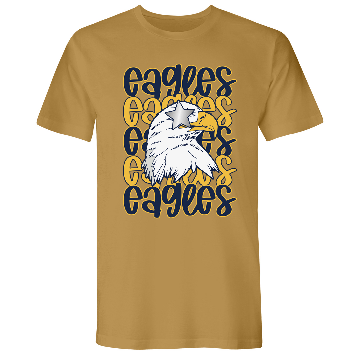 Mens Small Antique Gold Style_T-Shirt