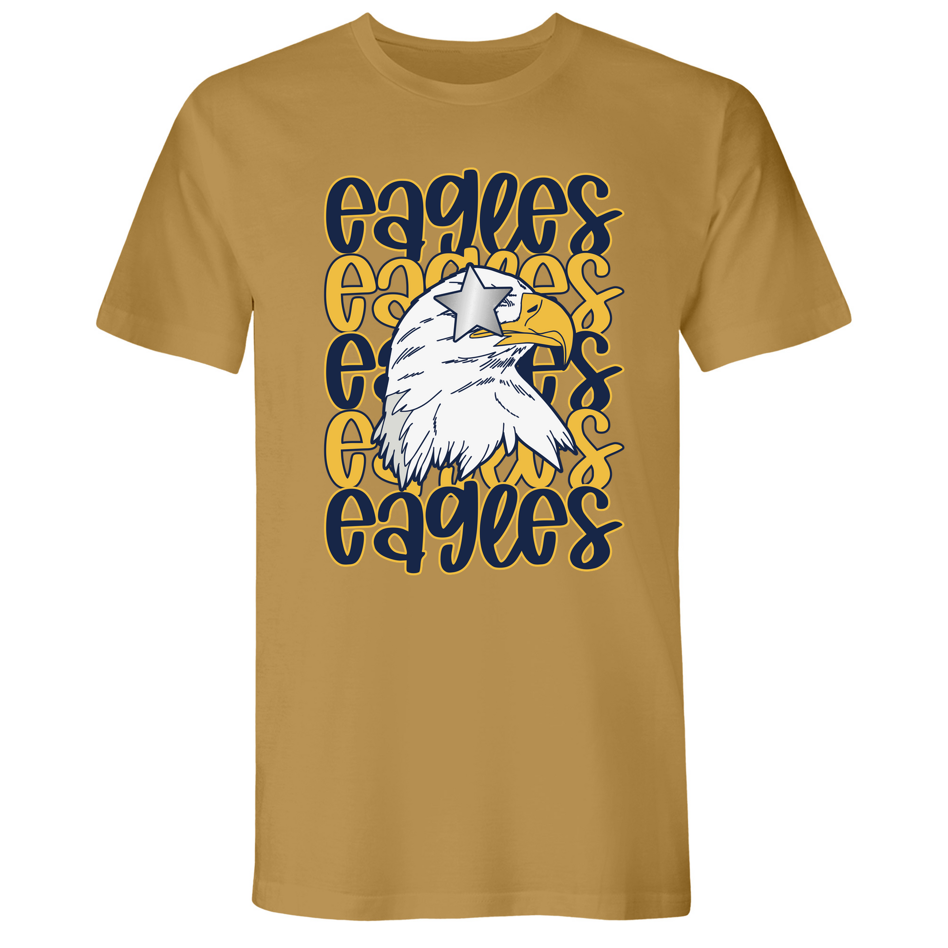 Mens Small Antique Gold Style_T-Shirt