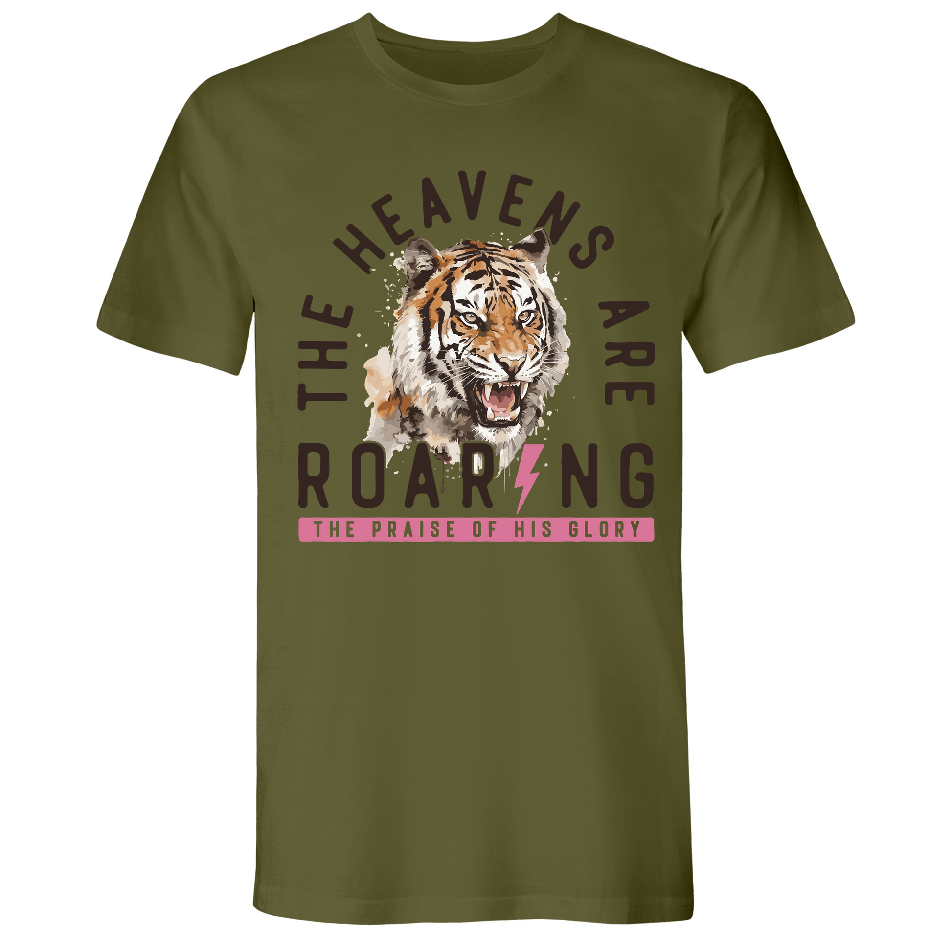 Mens Small Military Green Style_T-Shirt