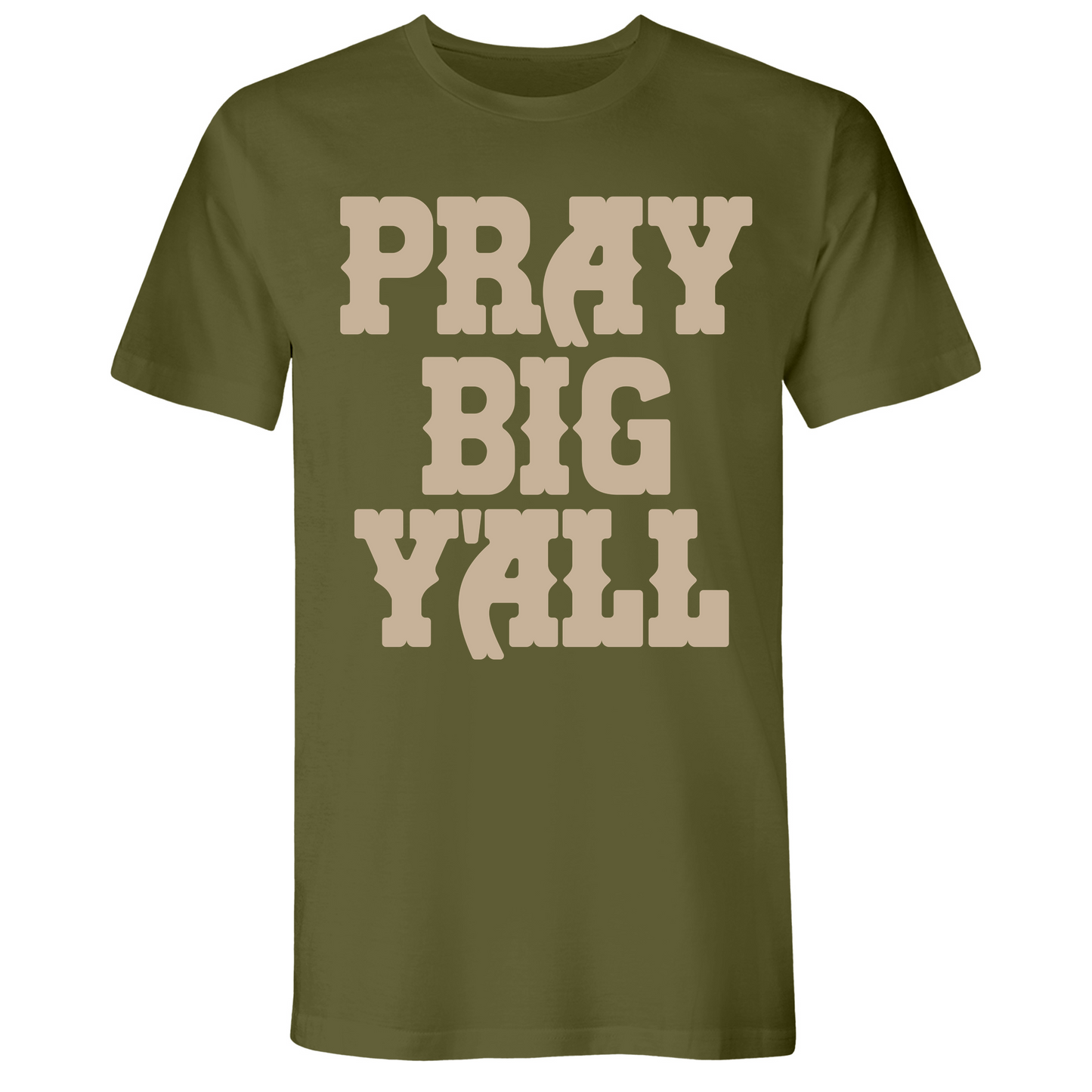 Mens Small Military Green Style_T-Shirt