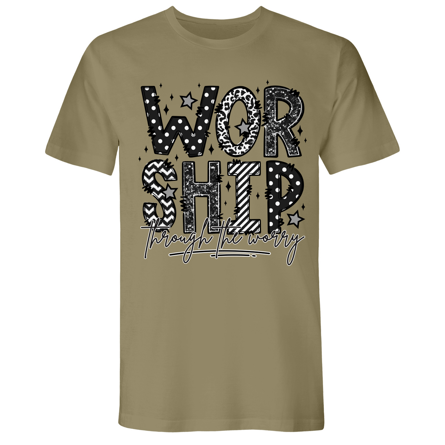 Mens Small Light Olive Style_T-Shirt
