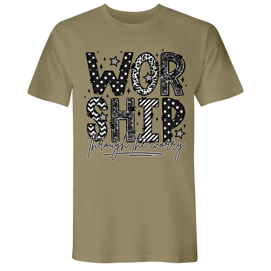 Mens Small Light Olive Style_T-Shirt