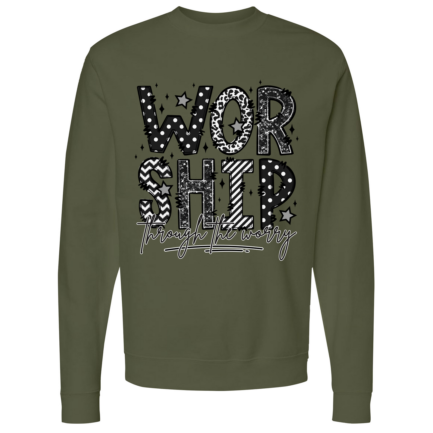 Mens Small Army Style_Sweatshirt
