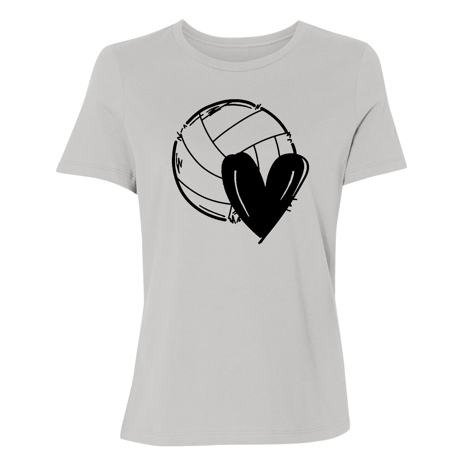 Womens Small Solid Athletic Grey Style_T-Shirt