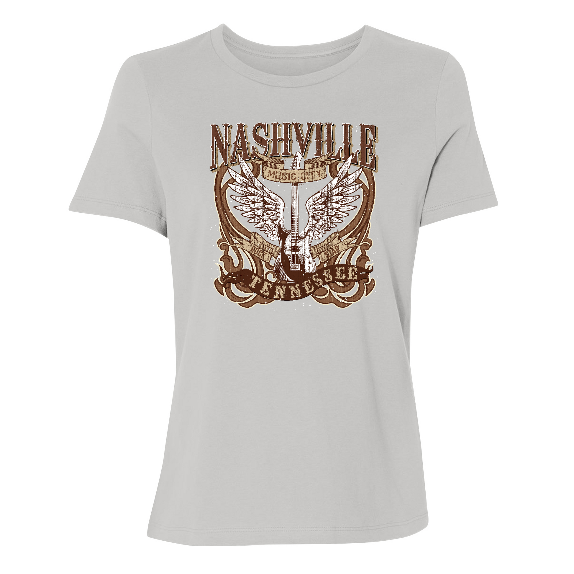 Womens Small Solid Athletic Grey Style_T-Shirt