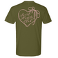 Mens Medium Military Green Style_T-Shirt