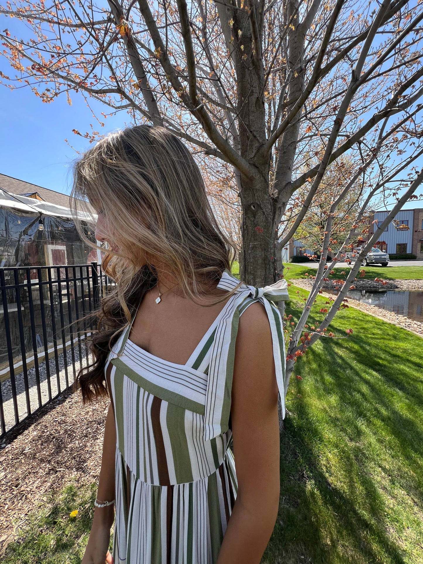 Stripped Tie Dress