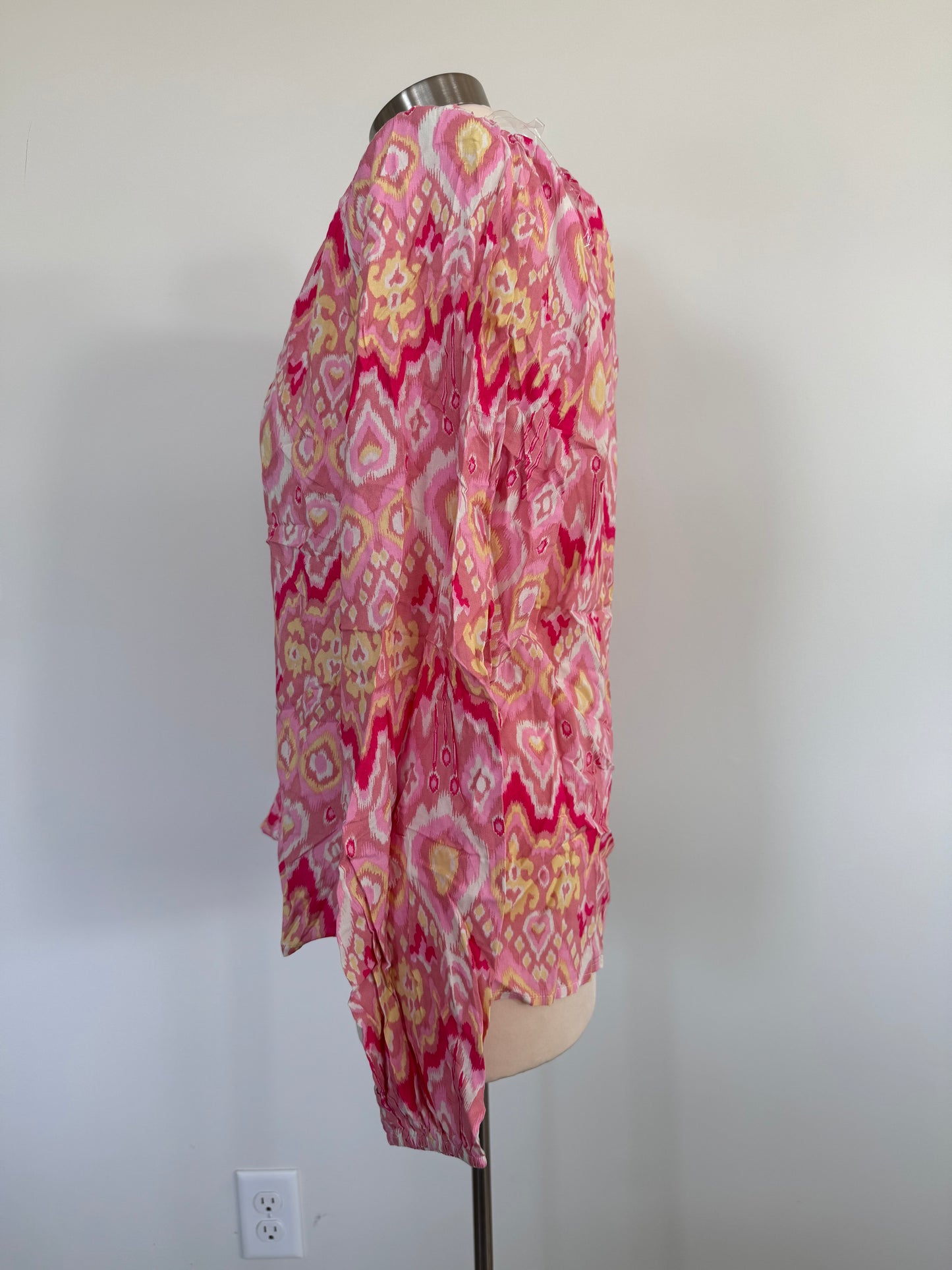 Pink Abstract Design Blouse