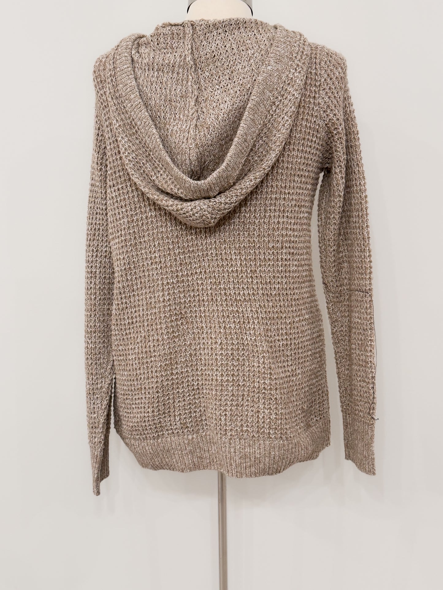 Waffle Knit Hooded Sweater