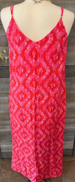 Pink Printed Maxi Dress