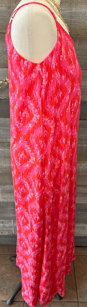 Pink Printed Maxi Dress