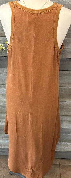 Brown Linen Dress