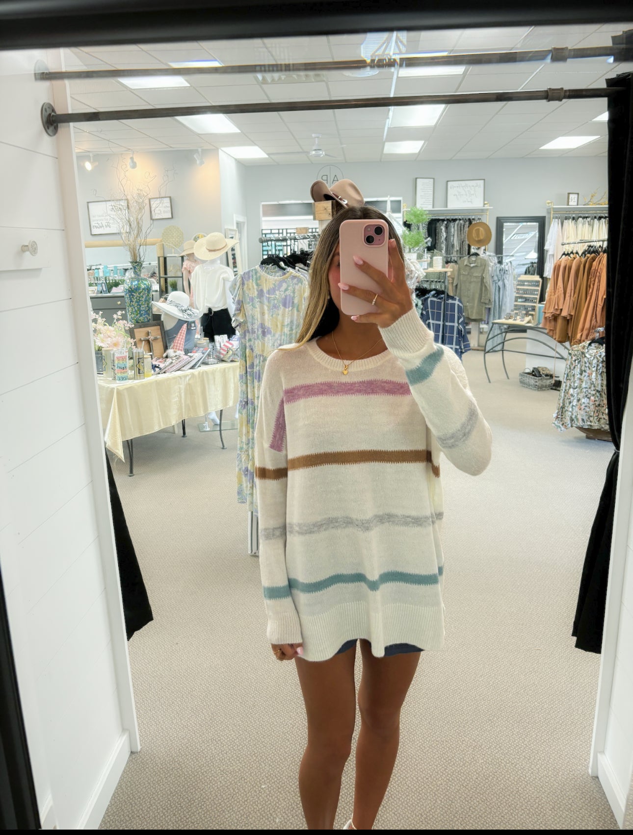 Pastel Strip Sweater