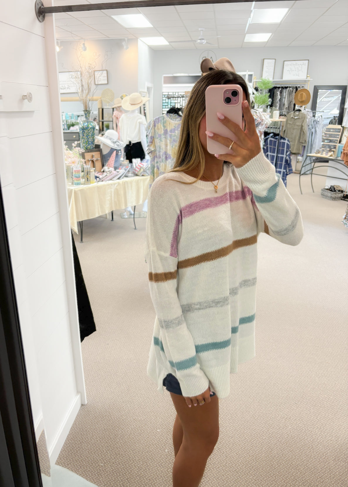 Pastel Strip Sweater