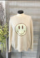 Distressed Smiley Sweater