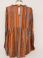 Stripped Burnt Orange Blouse