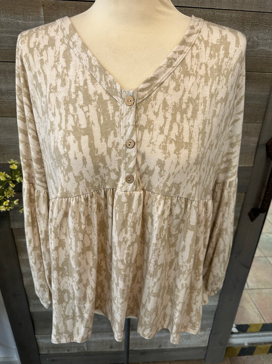 Long Sleeve Henley Tunic