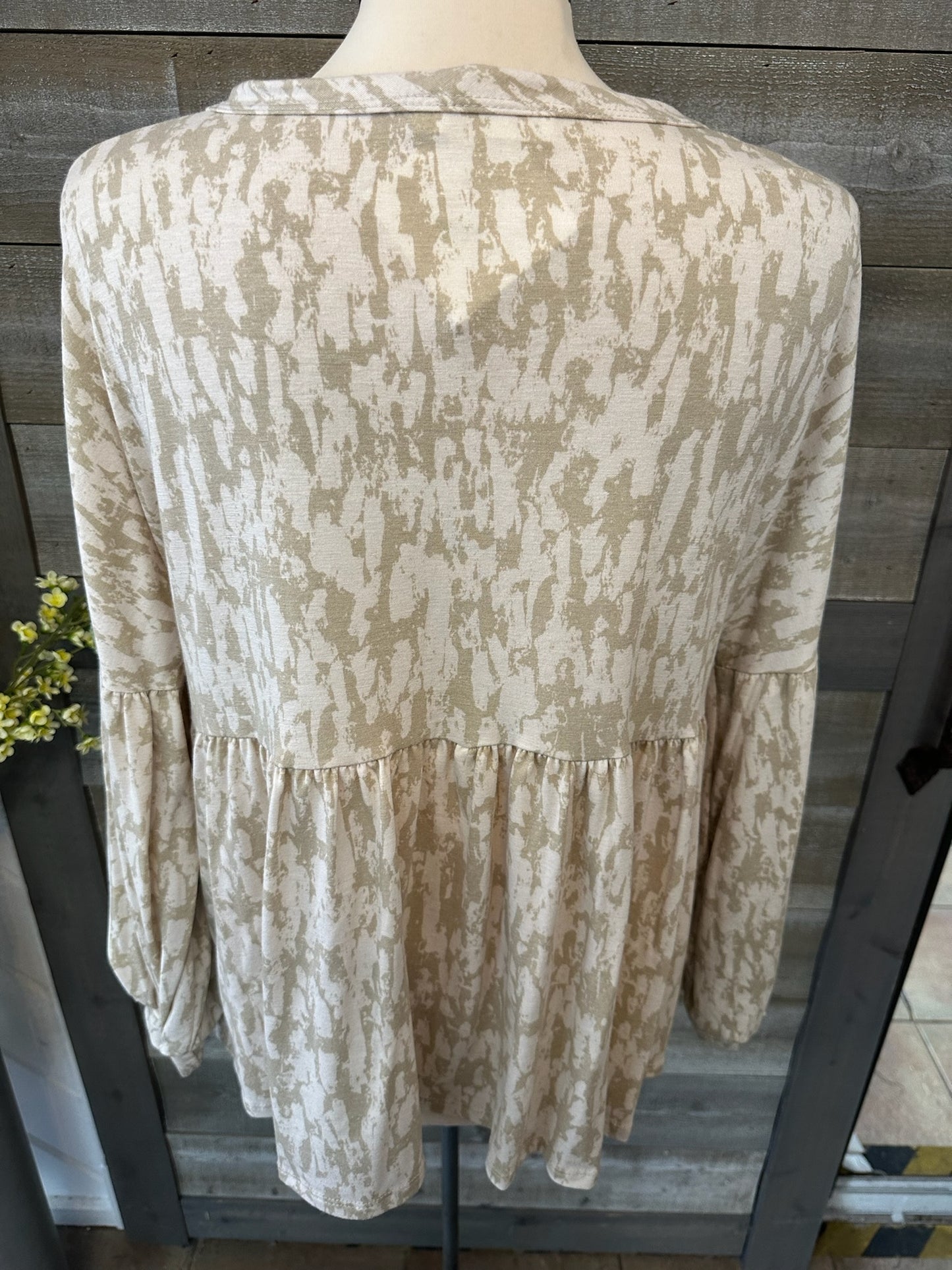 Long Sleeve Henley Tunic