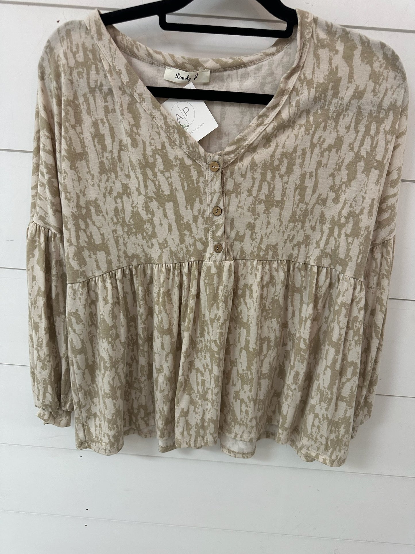 Long Sleeve Henley Tunic