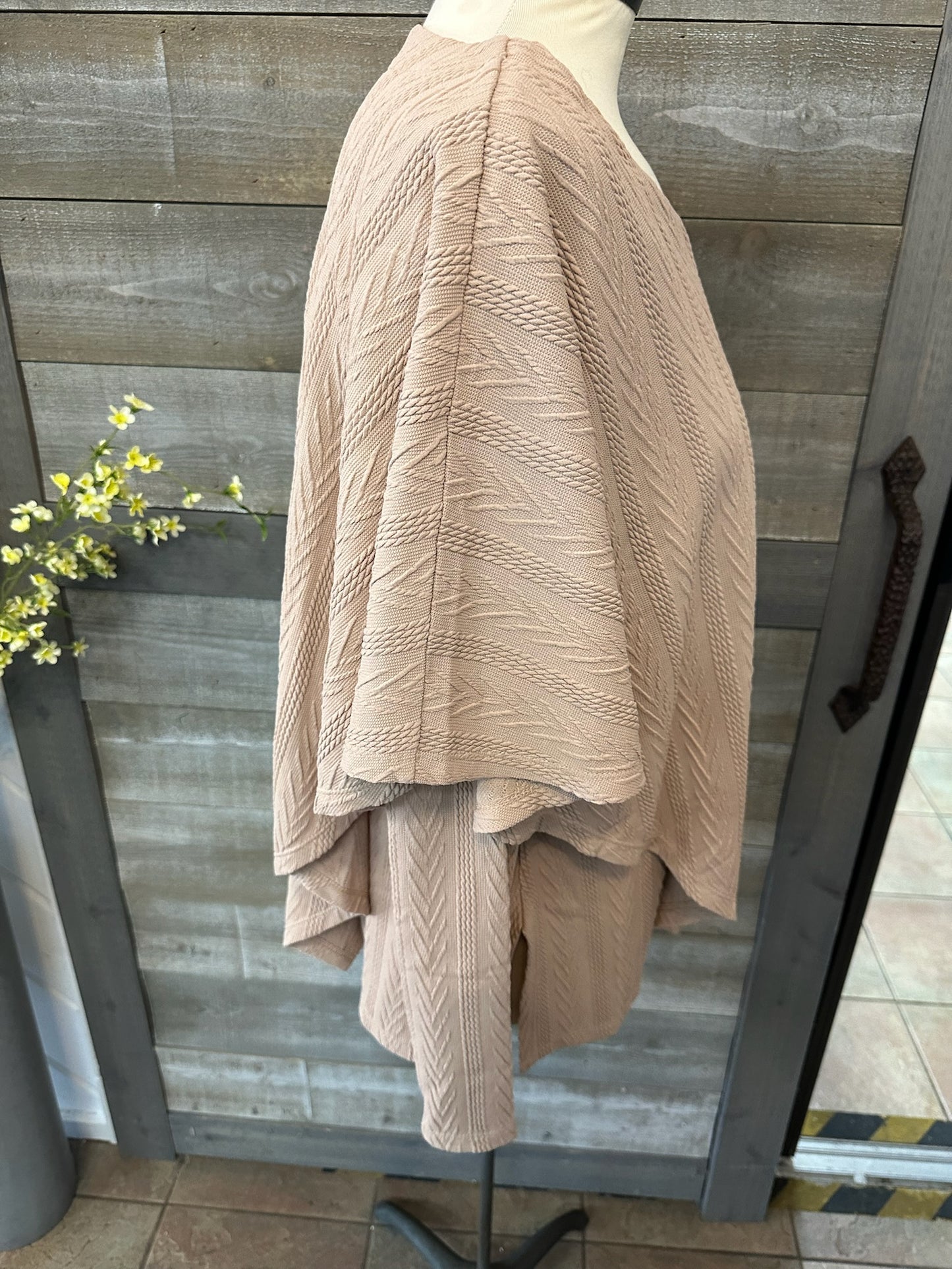 Texture Poncho Shirt