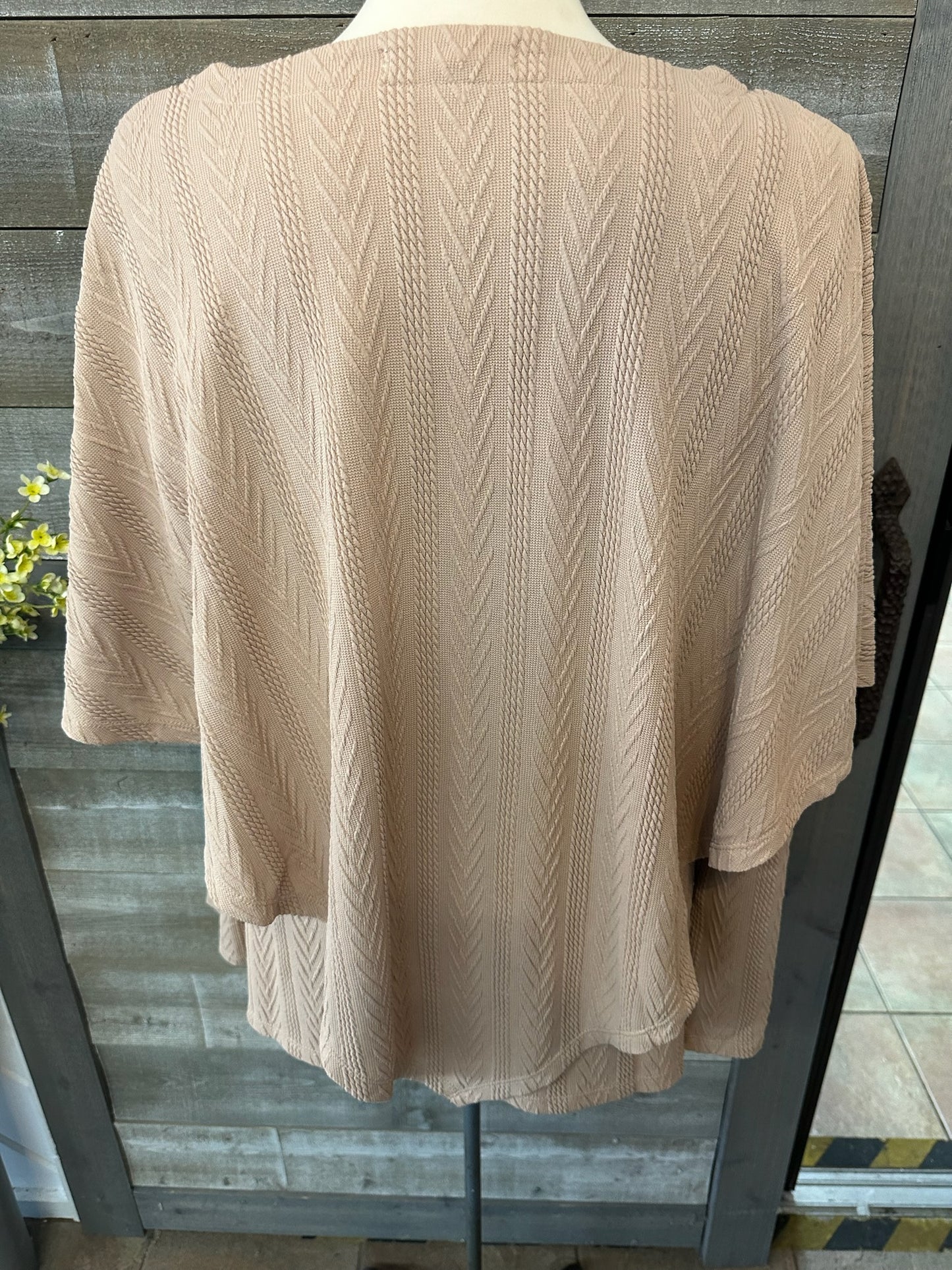 Texture Poncho Shirt