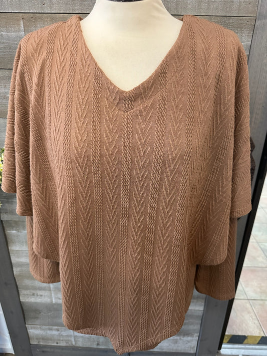 Texture Poncho Shirt