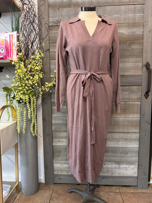 Brown Sweater Dress