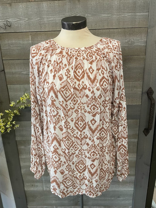 Western Printed Blouse